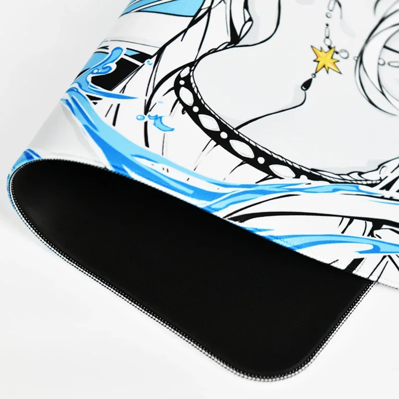 Unusual Way Sports Game Mousepad Aquarius Poron Substrate Delicate Plush Fabric Control Feel 490*420 Large Size Game Accessories