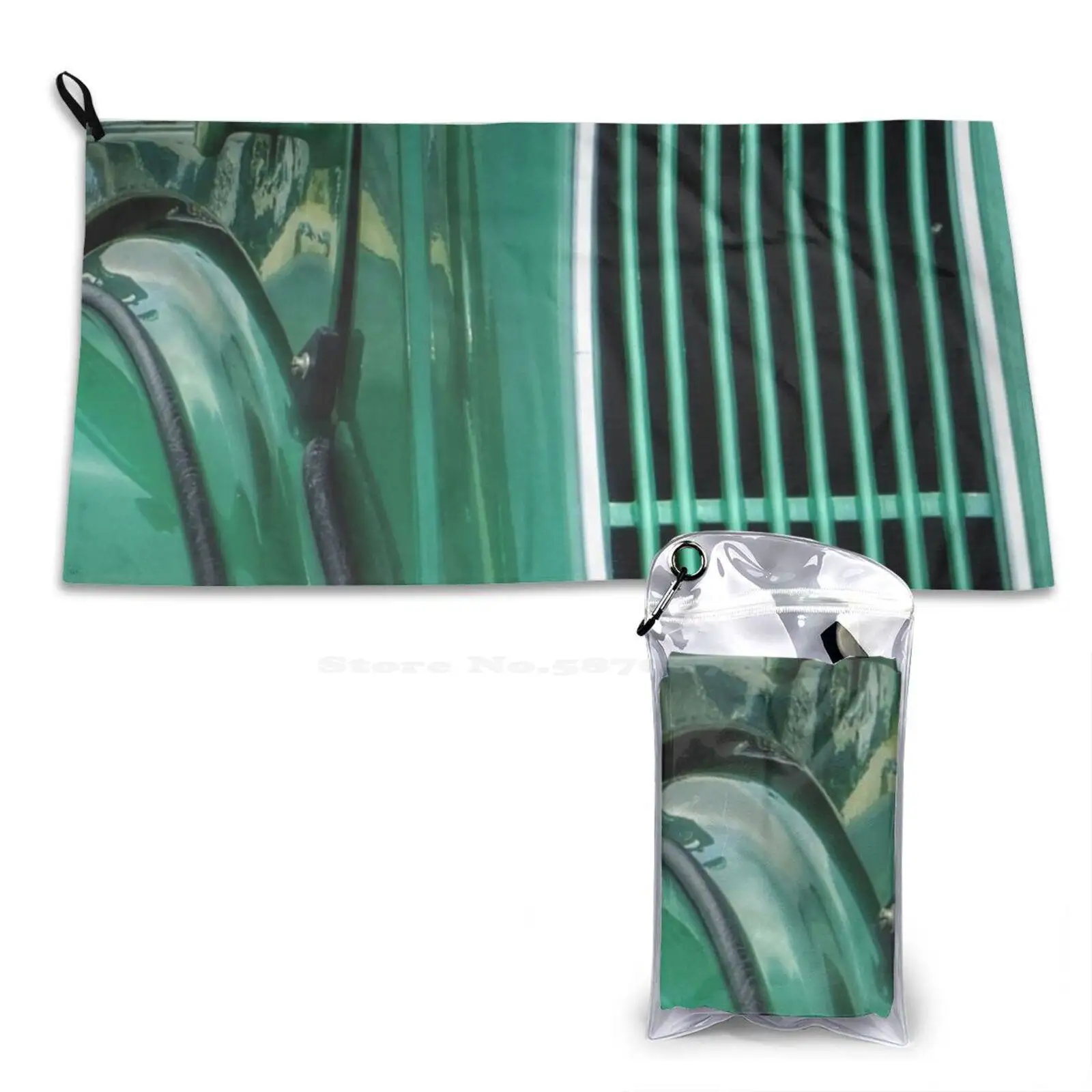 Popular Car Grill #3 Soft Towel Pattern Washcloth Popular Uk Grill Chrome Green Anonymous Car Vehicle Classic 1950S Nostalgia