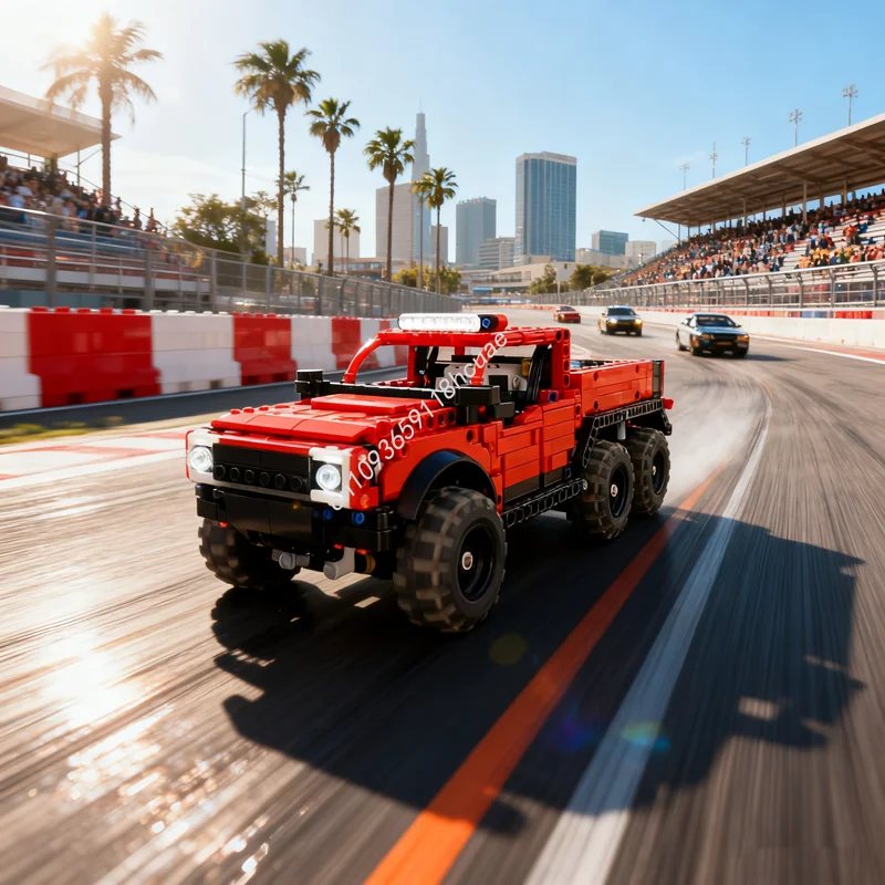 

1022 шт. MOC 1 Hennessey Velociraptor, техническая модель, строительные блоки, сделай сам, креативная идея игрушки, кирпич, детские рождественские подарки на день рождения