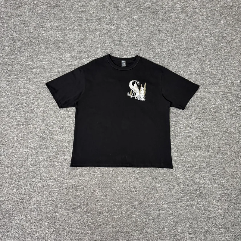 

Good Quality 26SS Derschutze "awakening V2 T Shirt Purple Embroidery Fashion Men Women Actual Photo
