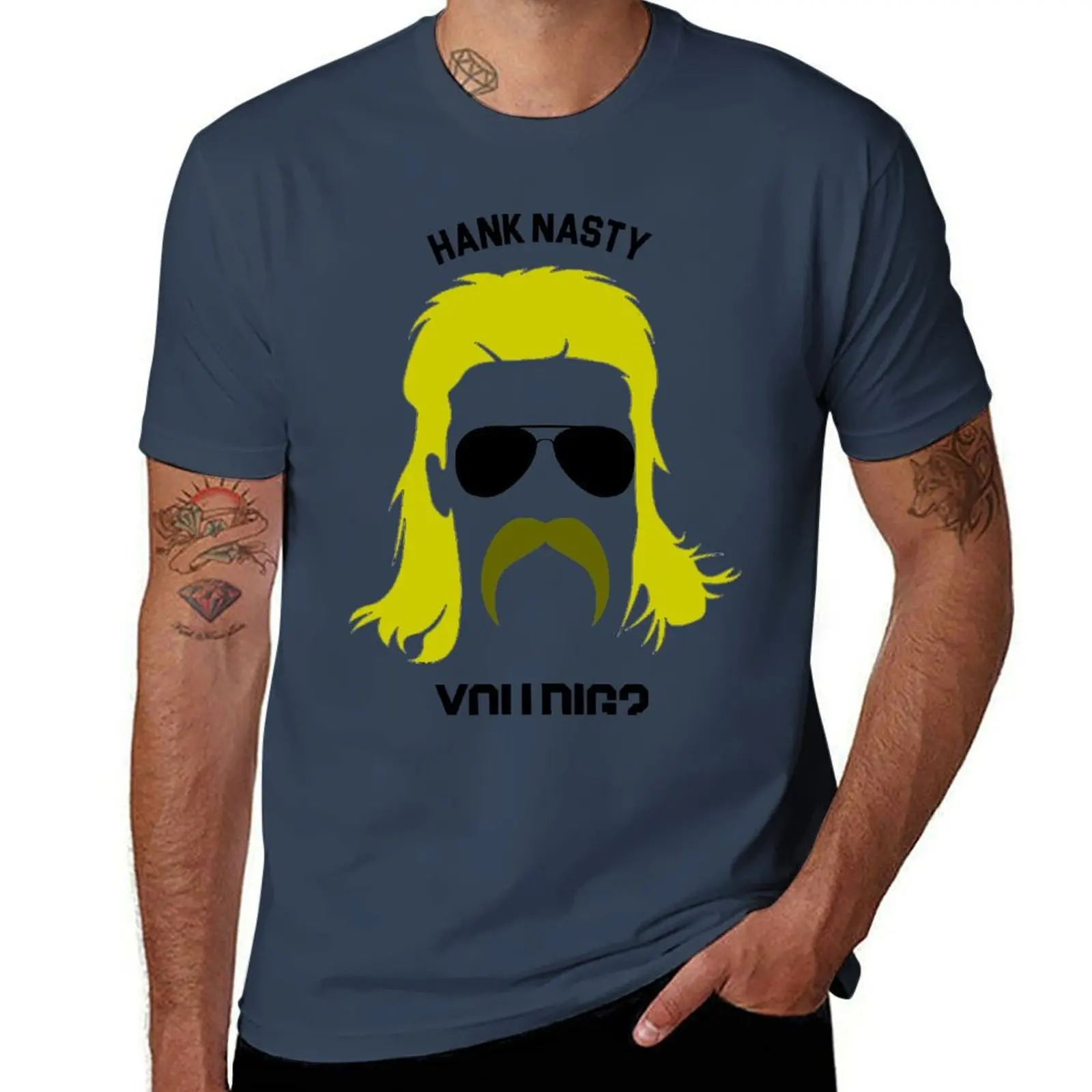 Nasty dig? Hank You - T-Shirt All Match Print Short Sleeve Top