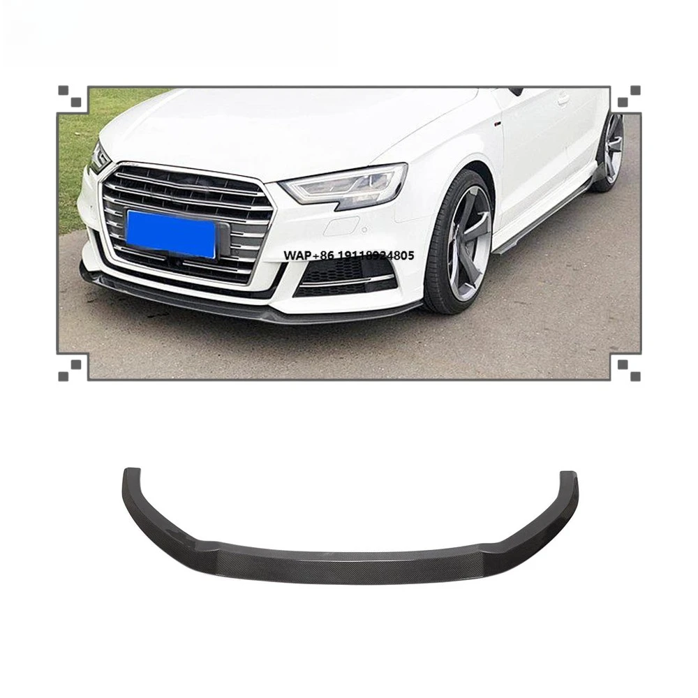 

Carbon Fiber Front Bumper Lip Spoiler Trim for A3 Sline S3 Sedan 2017-2020