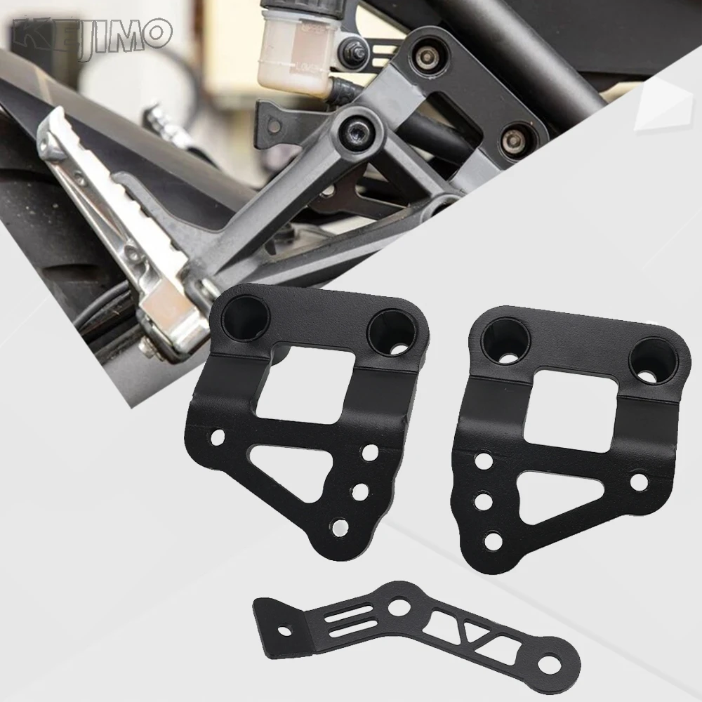 Foot pegs Motorcycle Accessories Passenger Footrests Supports Kit Footpeg Lowering Kit For YAMAHA MT09 MT-09 MT 09 2014-2020