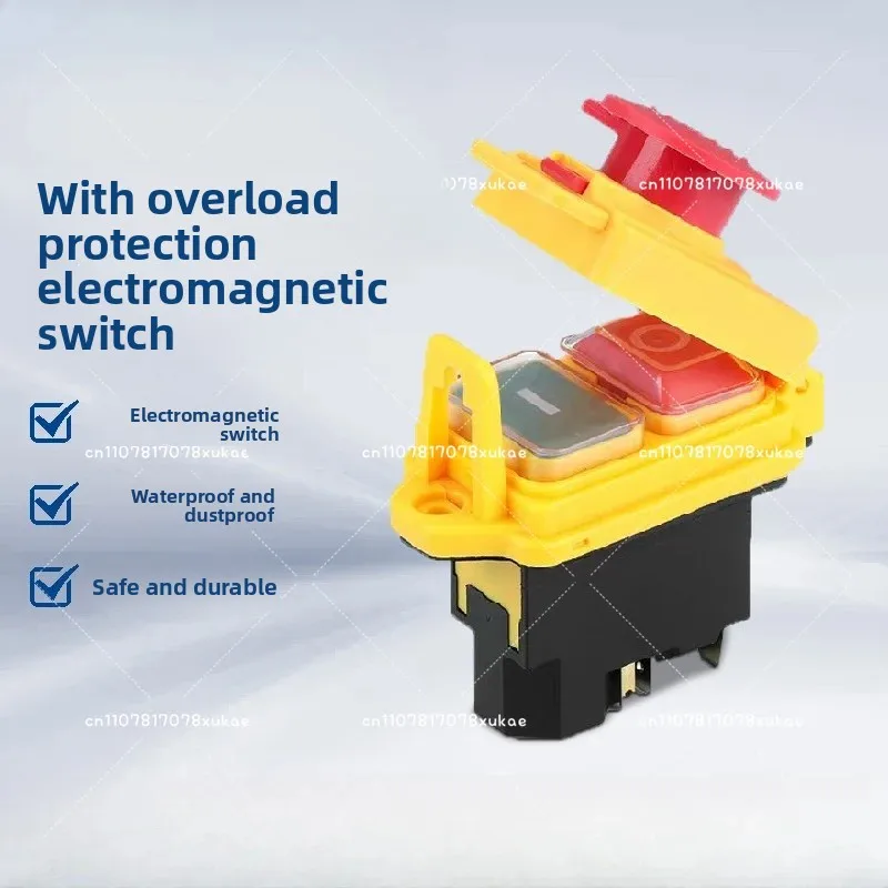 

YCZ3-B Electromagnetic Switch 4/5 Pin 110/220V on Off Push Button Restart and Under Voltage Protection Can Replace KJD17