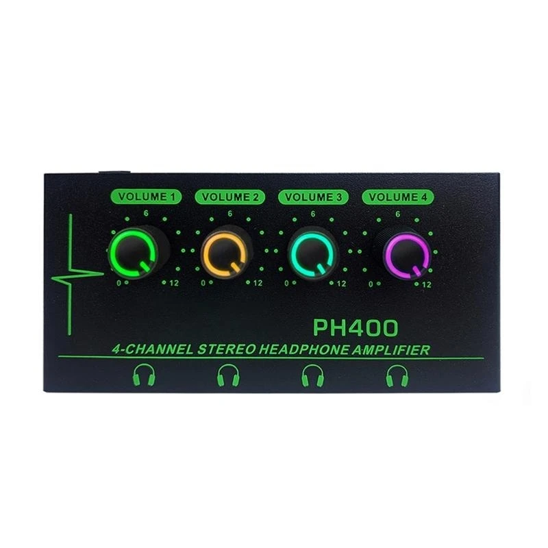 12PC 4CHANNENS 실시간 성능, 녹음 스튜디오를위한 스테레오 헤드폰 앰프