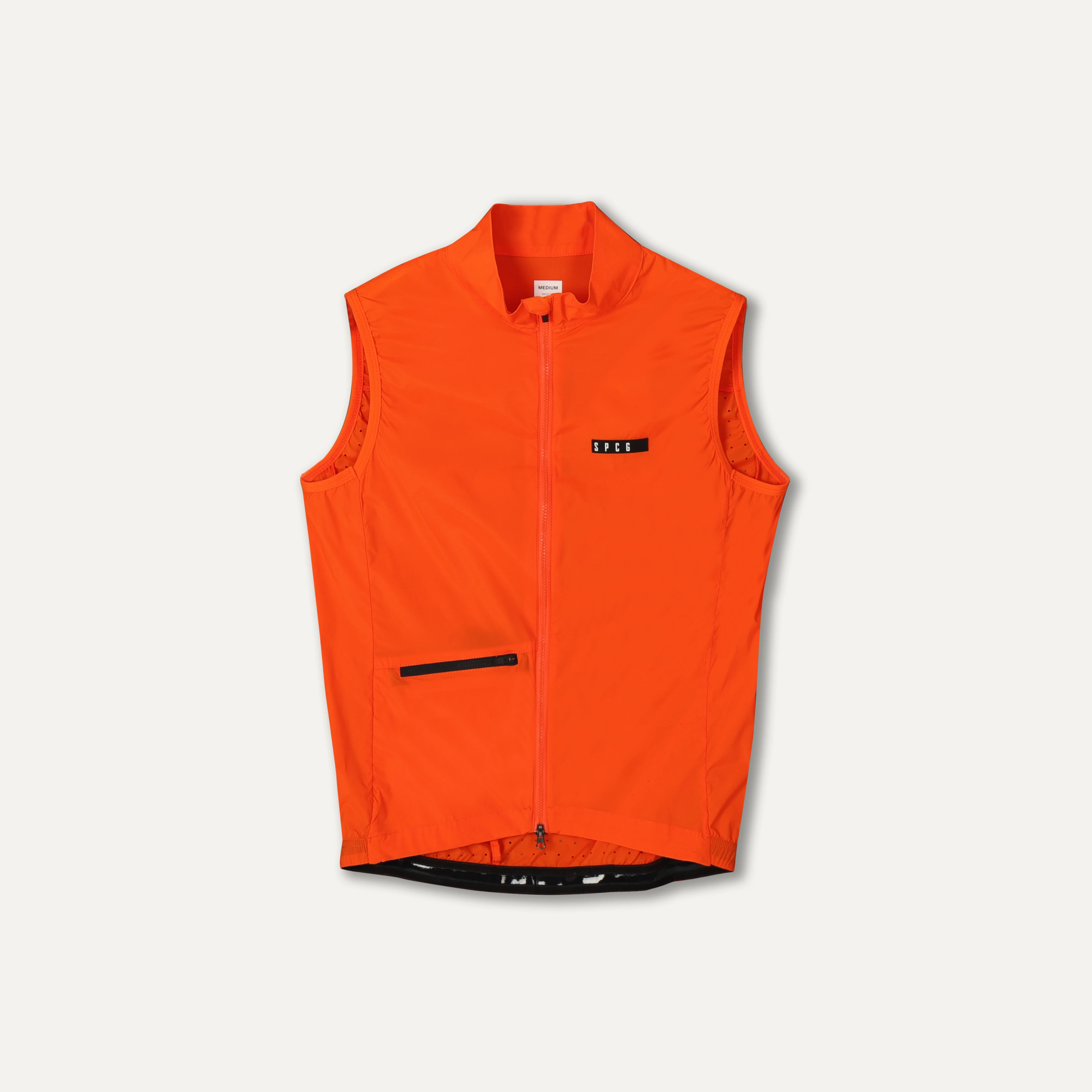 SPEXCEL NEW PRO TEAM LEICHTE, winddichte Fahrradweste für Herren und Damen, Windjacke, neuester Stretchstoff mit Zwei-Wege-Reißverschluss 6