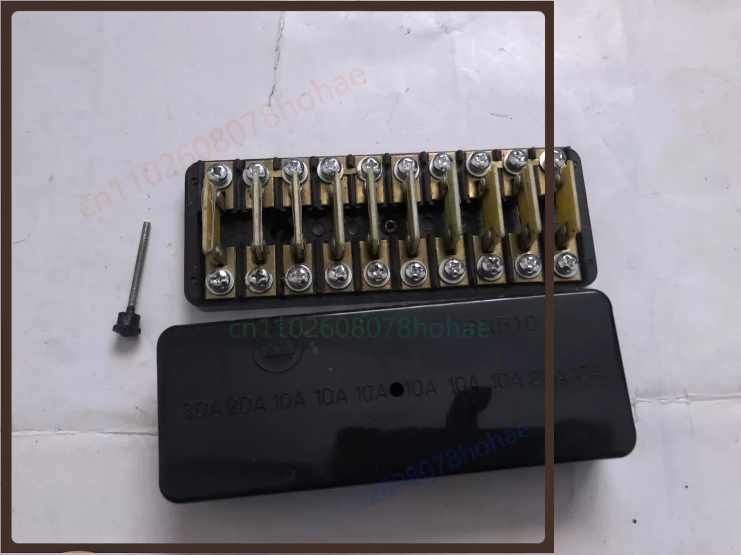 Bakelite Fuse Box Block 4/5/6/8 Way Row Fuse Holder For Forklift Truck Engineering Vehicle Multi Circuit Fuse Distribution Parts