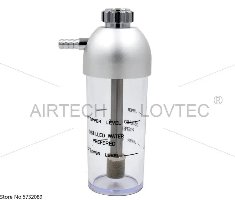 Medical humidification bottle, aluminum alloy humidification bottle, oxygen humidification bottle, export grade, quality 200ml