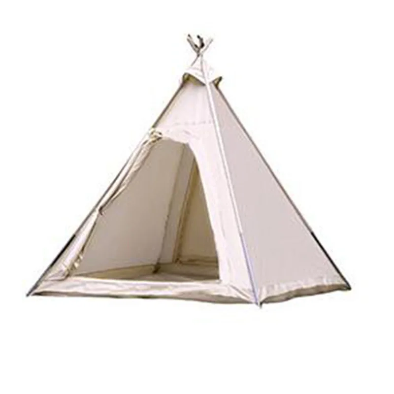 Outdoor Indian Pyramid Aluminum Family Camping Tent Portable Foldable Rainproof Multi-Season All-Terrain