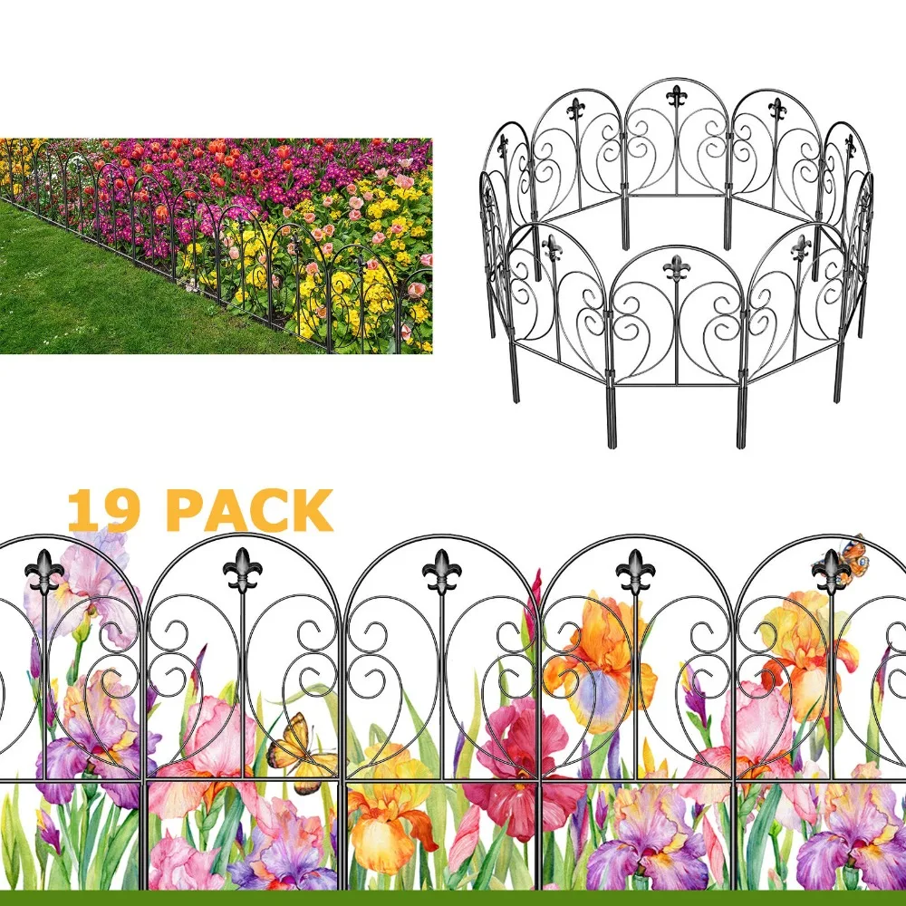 

Decorative Garden Fence Border Rustproof Animal Barrier