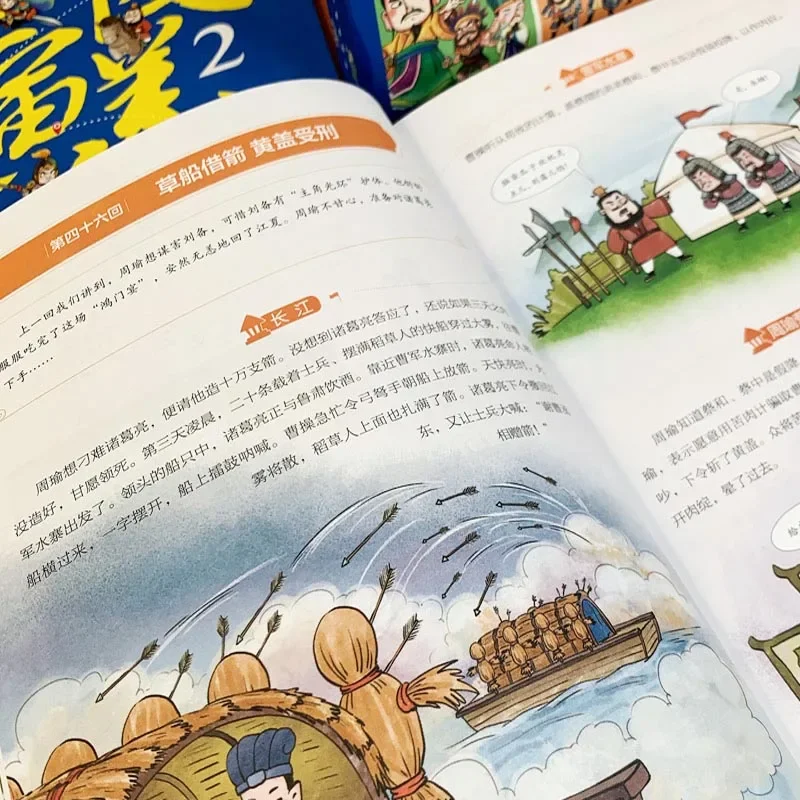 The Romance of The Three Kingdoms in Vernacular Version: 6 Extracurricular Comic Story Books for Primary School Students