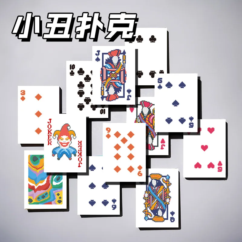 JCAC 54-Card Pack: Joker-themed High-Definition Design Playing Cards—Fun Party Accessories for Leisure and Entertainment
