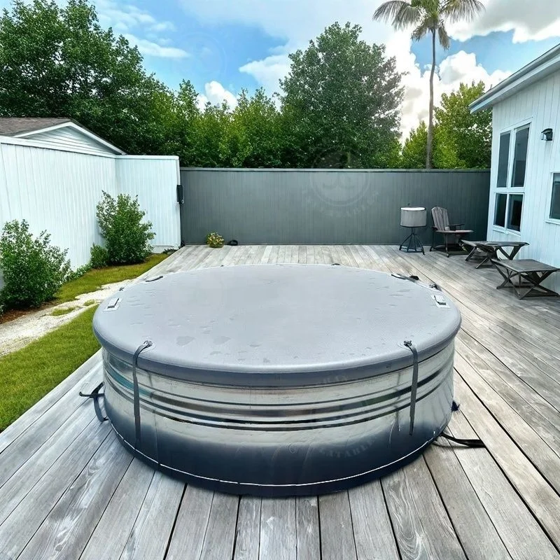 Inflatable Stock tank Pools Covers Hot SPA Tub Cover Outdoor Swimming Pool Cover
