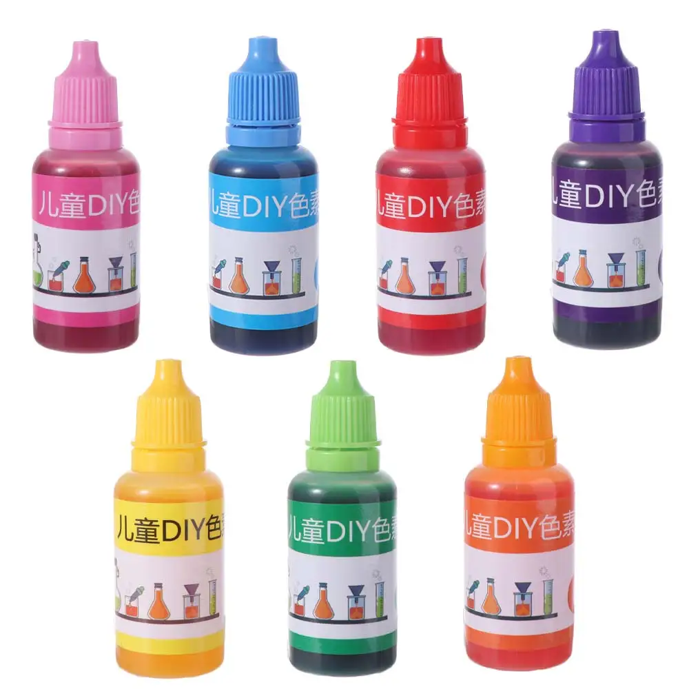 Água óleo plasticina pigmento de grau alimentício interativo diy corante cristal criativo slime cor artesanal artesanato pigmento slime