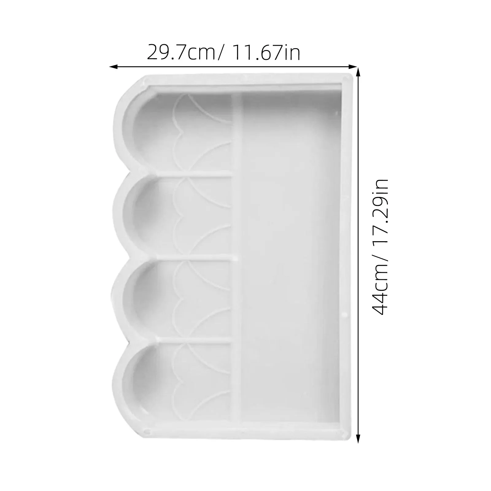 1Pcs Plastic Fence Mold Sturdy Eco-Friendly DIY Courtyard Fence Mould Concrete Brick Cement Mold for Garden Walkway Edge