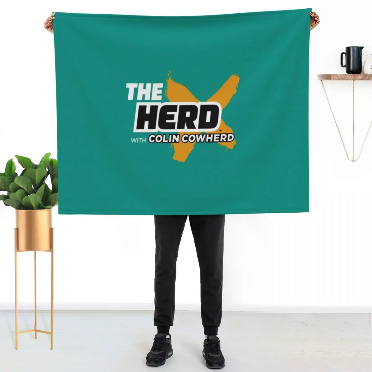 Men_s The Herd with Colin Cowherd Throw Blanket Cute cosplay anime Vintage christmas gifts For Decorative Sofa Hairy Blankets