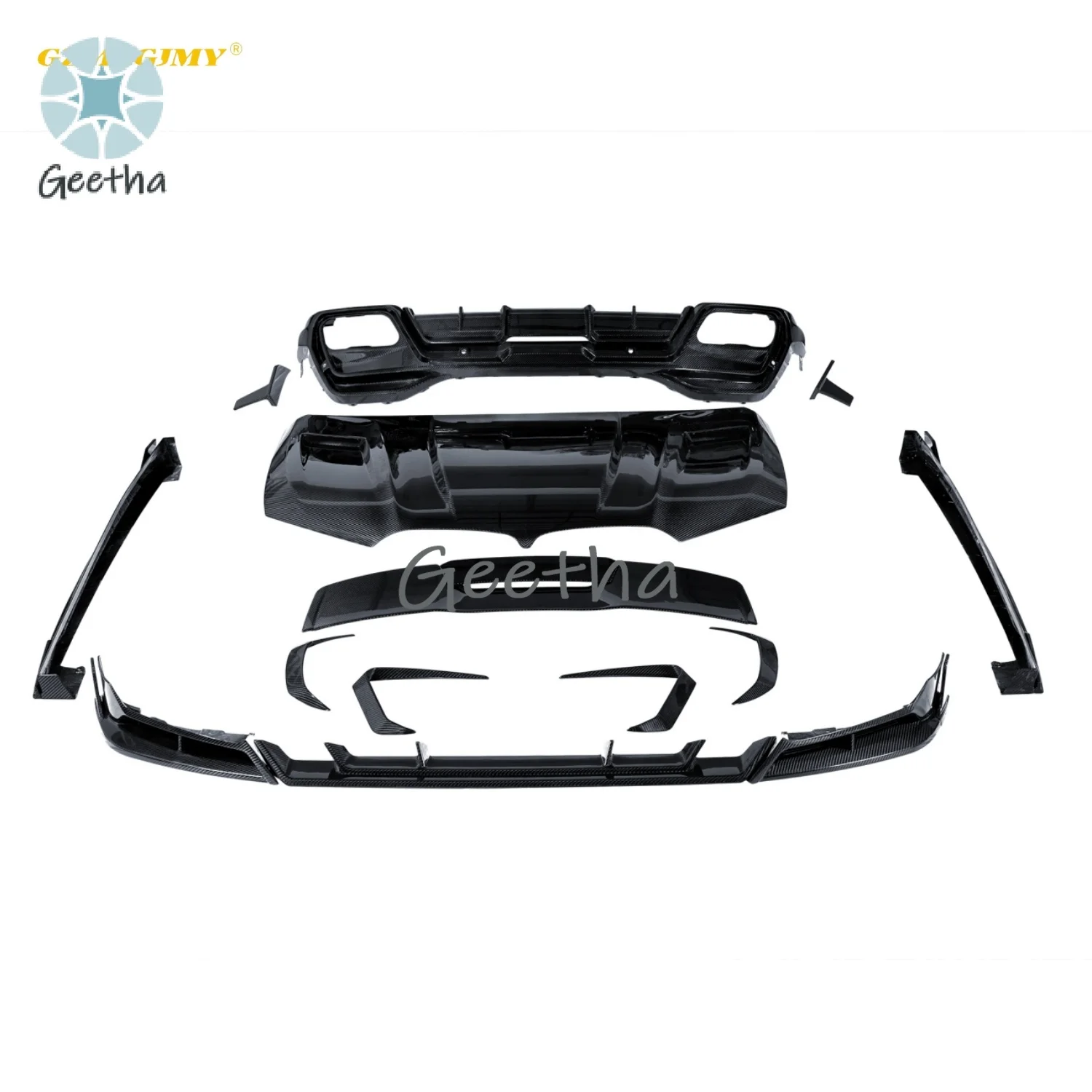 Top Selling 19-24 Year Old Car Bumper Front Lip Diffuser Side Skirt Suitable for BMW X6 GO6 LCI Carbon Fiber Body Kit