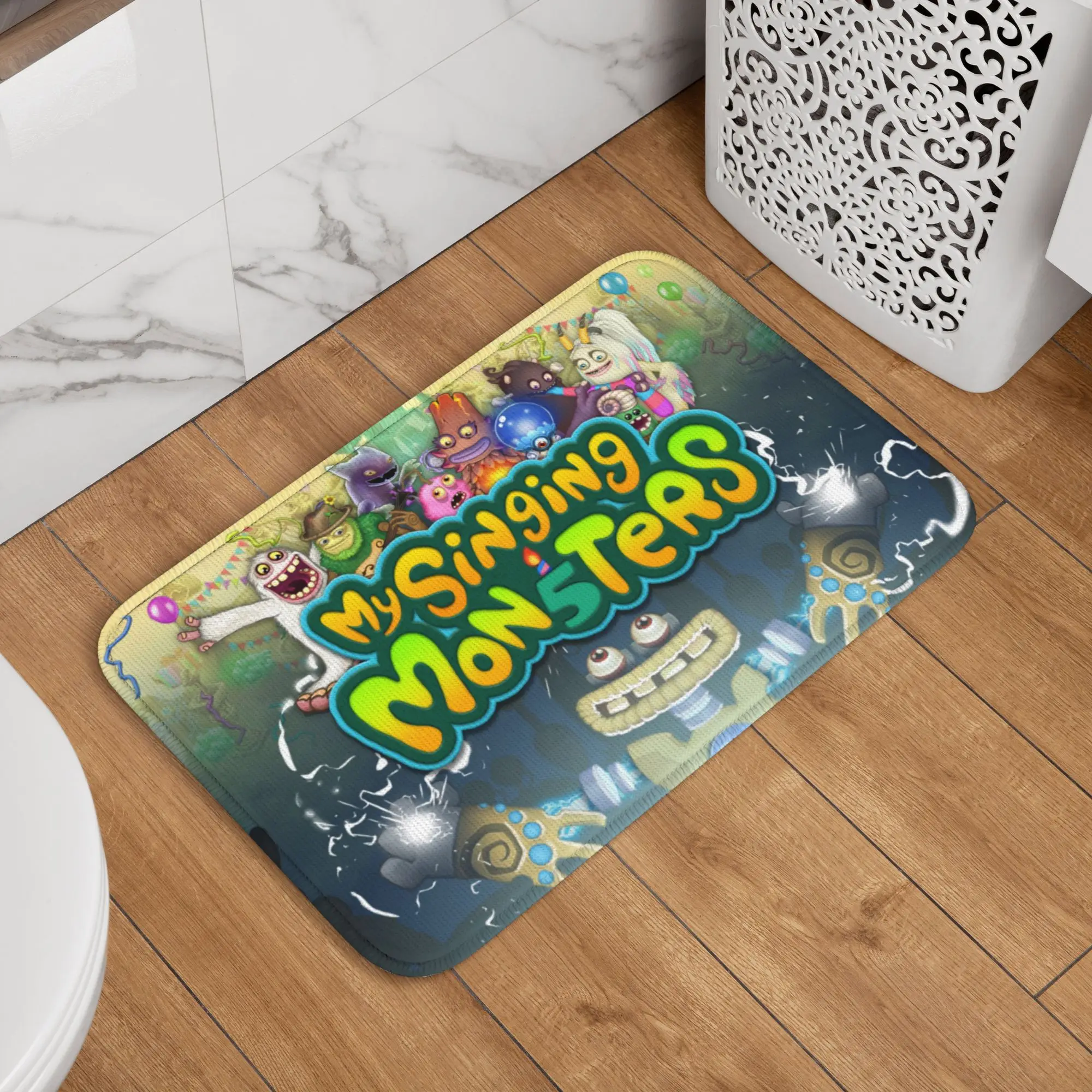 Custom My Singing Monsters Doormat Anti-Slip Kitchen Bathroom Mat Living Room Door Floor Entrance Carpet Rug