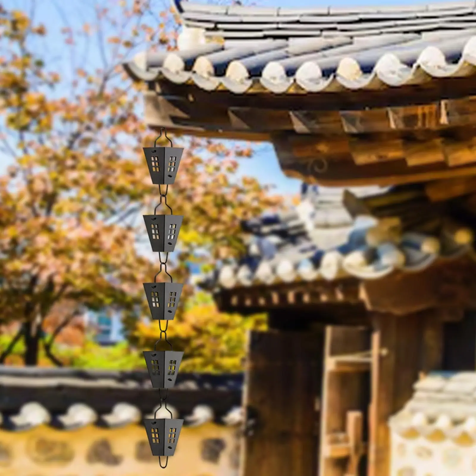 

Rain Chain Professional Downspout Rainwater Catcher Chain for Outdoor Home