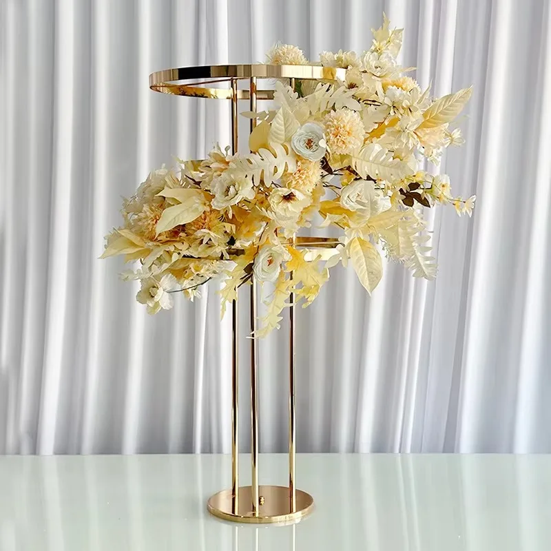 New modern high-quality detachable metal wedding flower stand table ornament display stand, suitable for event party decoration