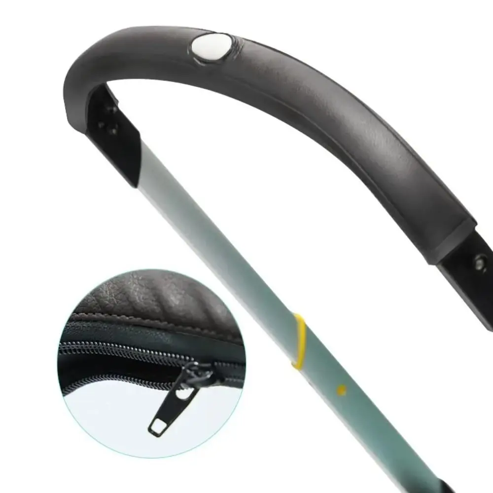 Чехол из искусственной кожи для ручек, съемный моющийся чехол для ремня, аксессуары для коляски