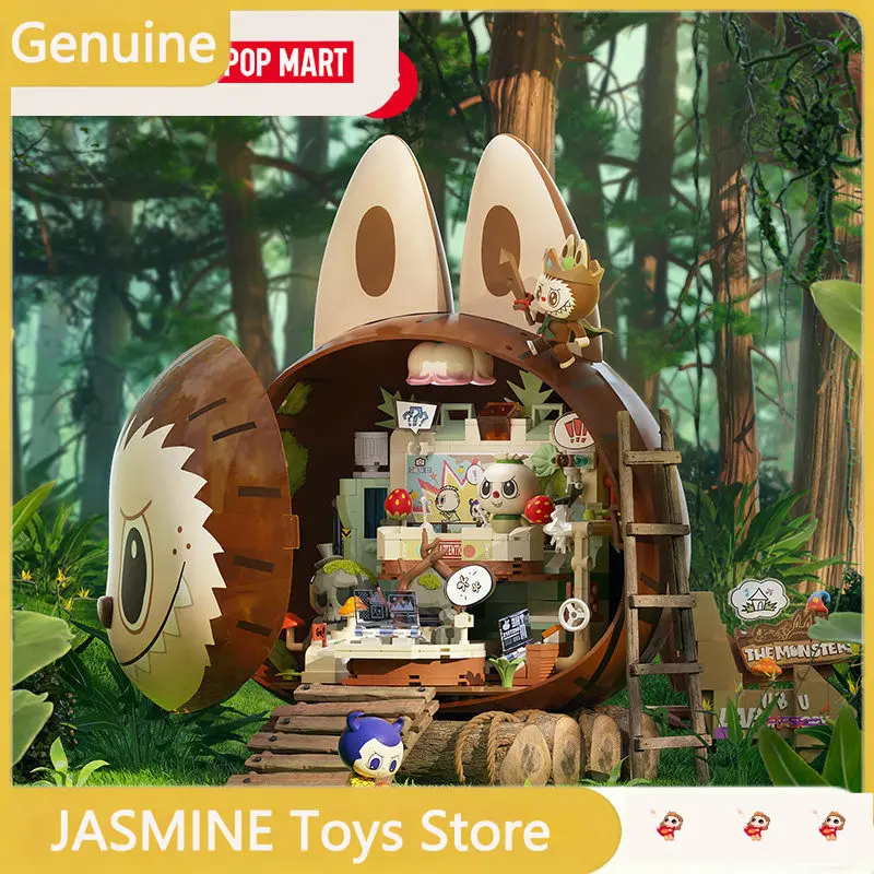 

Original POP MART Labubu The Monsters Forest Secret Base Building Blocks Labubu Collectibles Desktop Ornament Gifts