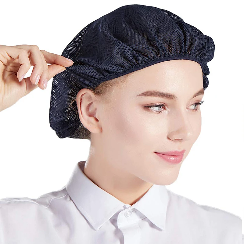 

3/6 шт., рабочие шапки с эластичной сеткой, шапки для волос, шапка для мастерской, шапка для общественного питания, поварская шапка в комплекте, для выпечки волос, приготовления пищи, гигиеническая шапочка