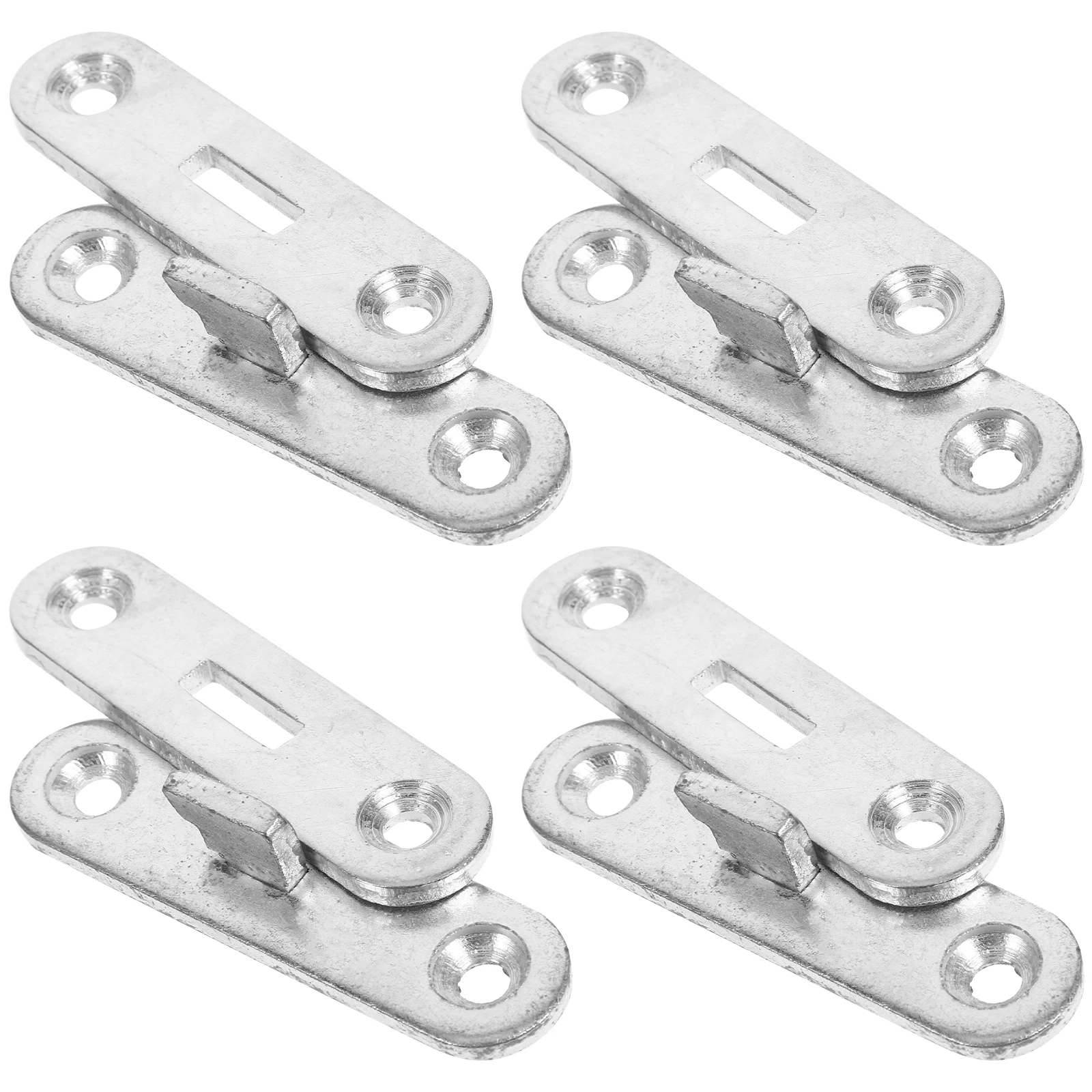 

8pcs Bed Hinges Frame Rail Brackets Metal Universal Headboard Connectors Durable Iron Corner Mounting Easy Assembly for Bed