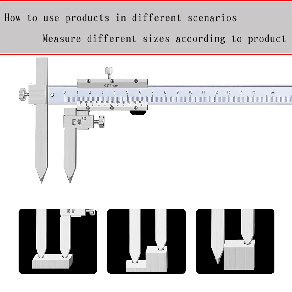 Premium Center Distance Vernier Caliper, Hole Distance Caliper, Edge Center Distance Caliper, Offset Centerline Vernier Caliper