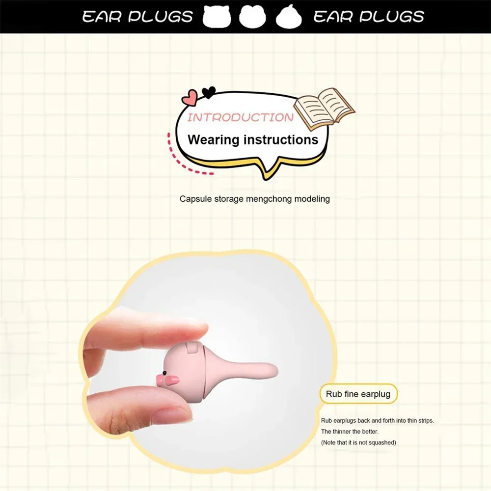 Ohrstöpsel, schalldicht, zum Schlafen, Geräuschreduzierung, rot, klein, für den Schlaf, spezielle Stummschaltung, weicher, langsamer Rückprall, Anti-Schnarch-Schutz