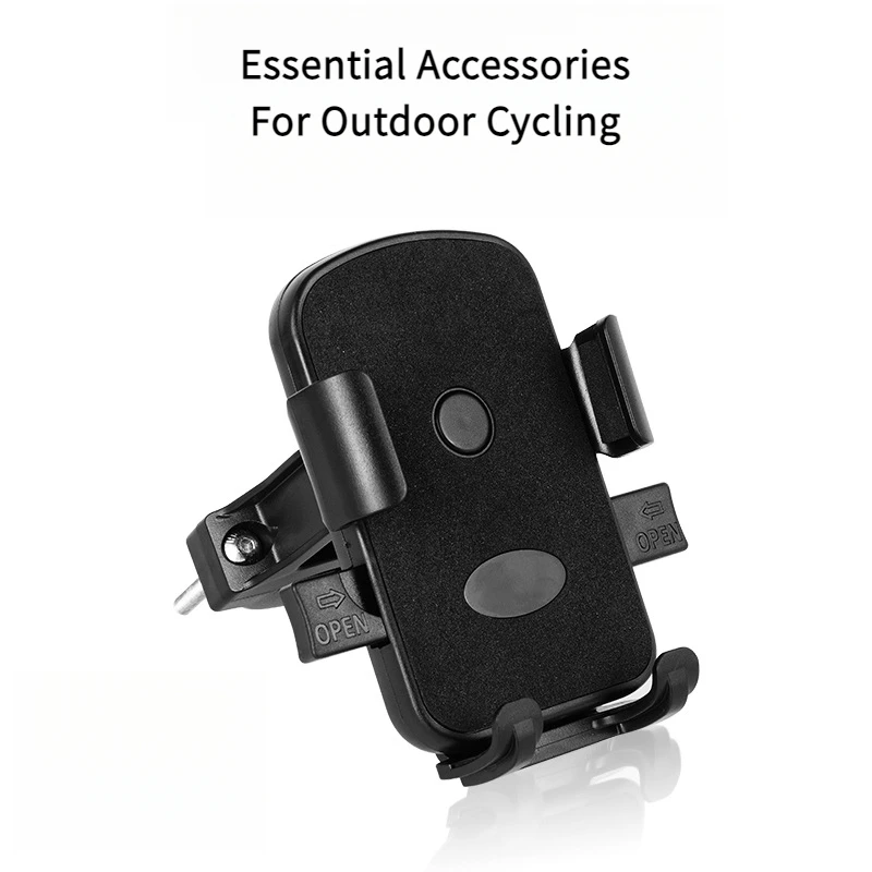 Motorcycle bicycle mobile phone holder shock absorption riding adjustable takeaway express outdoor riding accessories