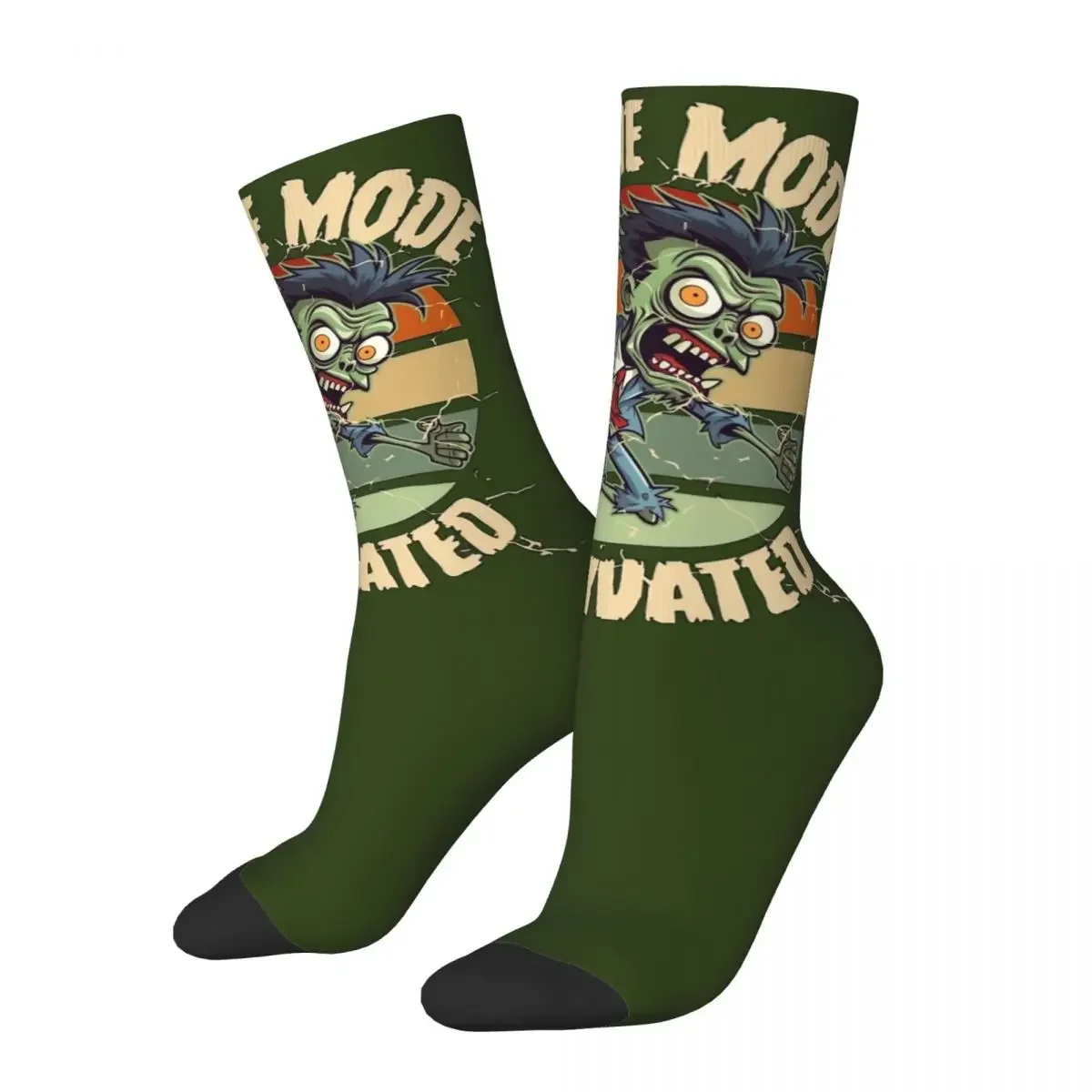 

Colorful Unisex Zombie Mode Activated Theme Socks Scary Spooky Accessories Print Socks Super Soft Wonderful Gifts