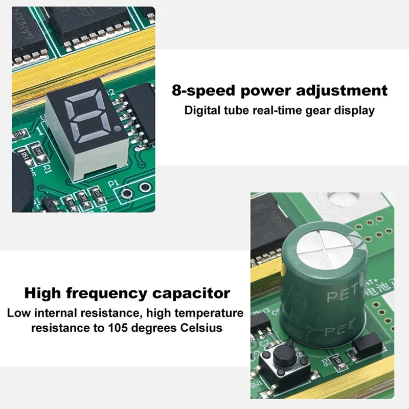 8 Gear Power Adjustable Spots Welding Machine Circuit Board For Lithium Battery Spots Weld Mini Battery Weld Device