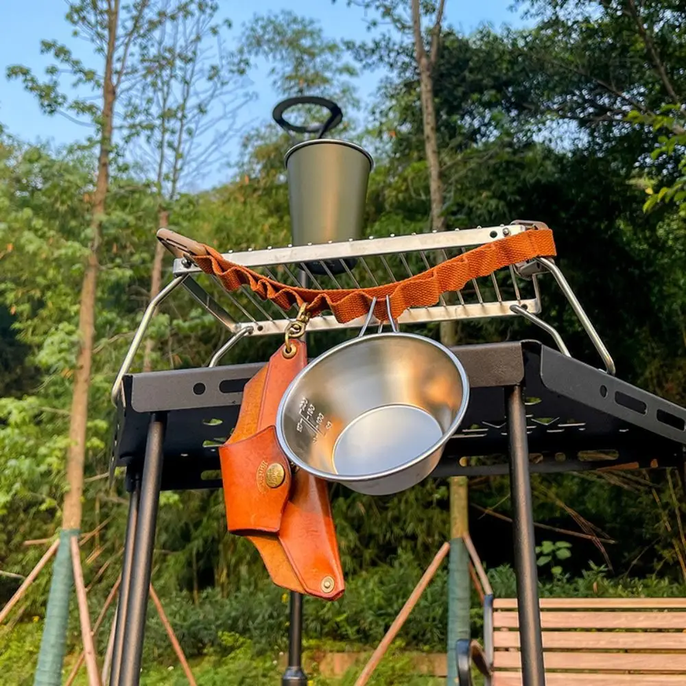 حزام تخزين متعدد الأغراض من القطن والبوليستر الناعم، حبل غسيل متين مقاوم للاهتراء، حبل معلق للتخييم