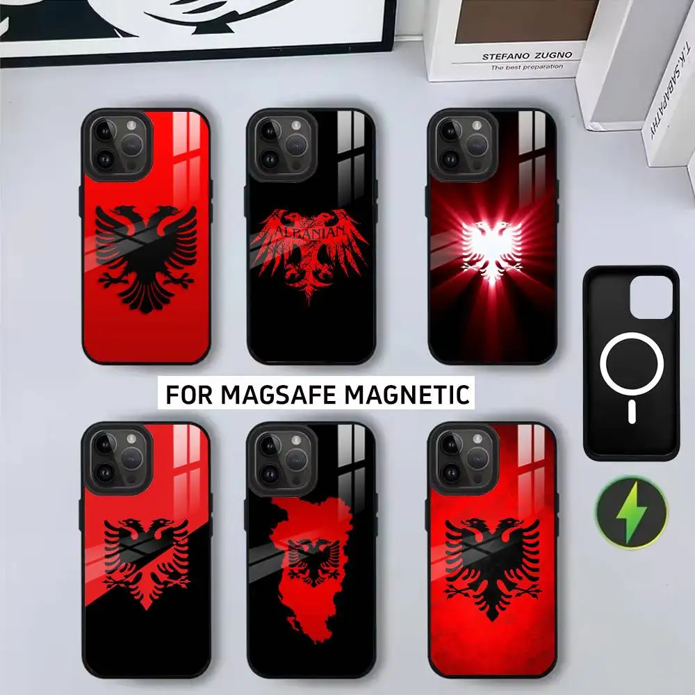 

A-Albania A-Albanians F-Flag-AAF Phone Case For iPhone17,16,15,14,13,12,11 Plus,Pro Magnetic with Magsafe Wireless Charging