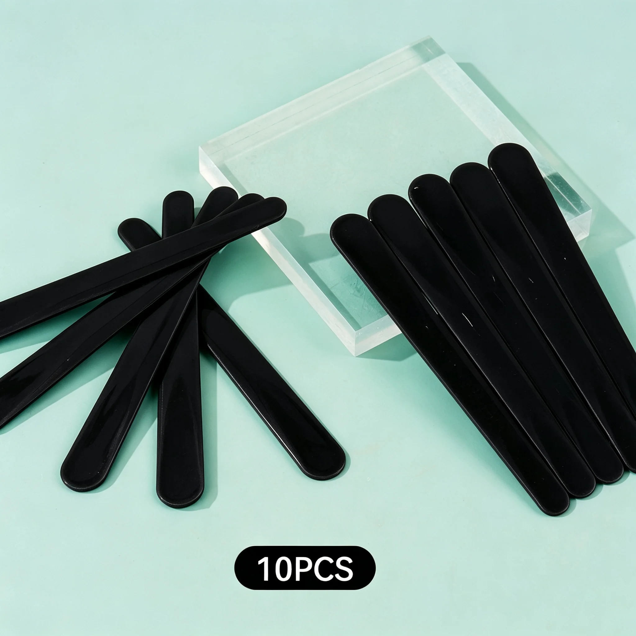 10Pcs Reusable Multi-Purpose Plastic Wax Applicator Sticks Hair Removal Wax Spatulas for Wax Smearing & Scraping Auxiliary Tools
