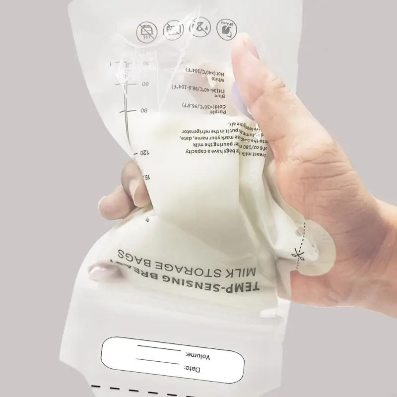 30 قطعة من أكياس تنظيم تخزين حليب الثدي بسعة 180 مل للأم المرضعة 4XBC #3