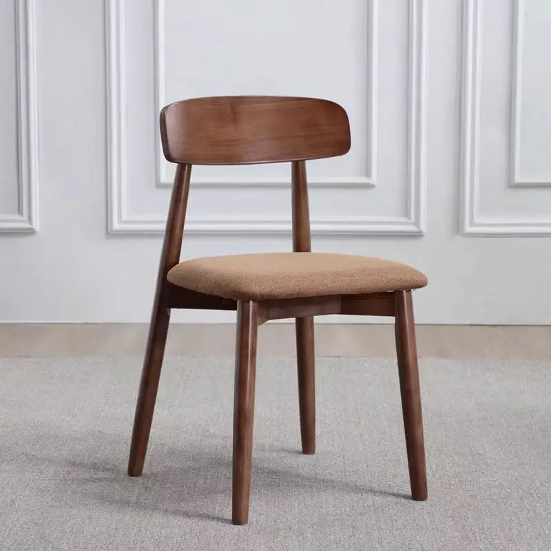 

Nordic Light Luxury Modern Home Furniture Chair Solid Wood Restaurant Dining Chair