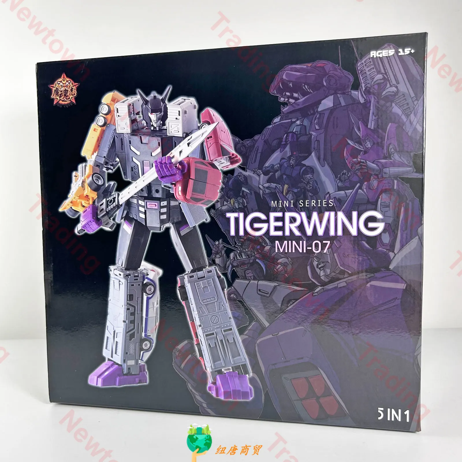 

Трансформация 5IN1 МГц MH-MINI-07 Mini07 Mini-07 Игрушки TIGERWING Motormaster Menasor Breakdown Wildrider Фигурка
