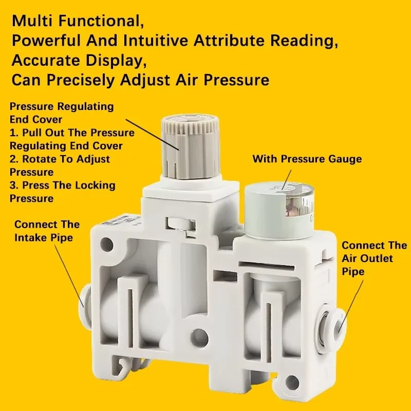 Micro Pressure Regulating Valve ARM5SA/SB-06-07-08-A Pneumatic Small Containerized Precision Pressure Reducing Valve