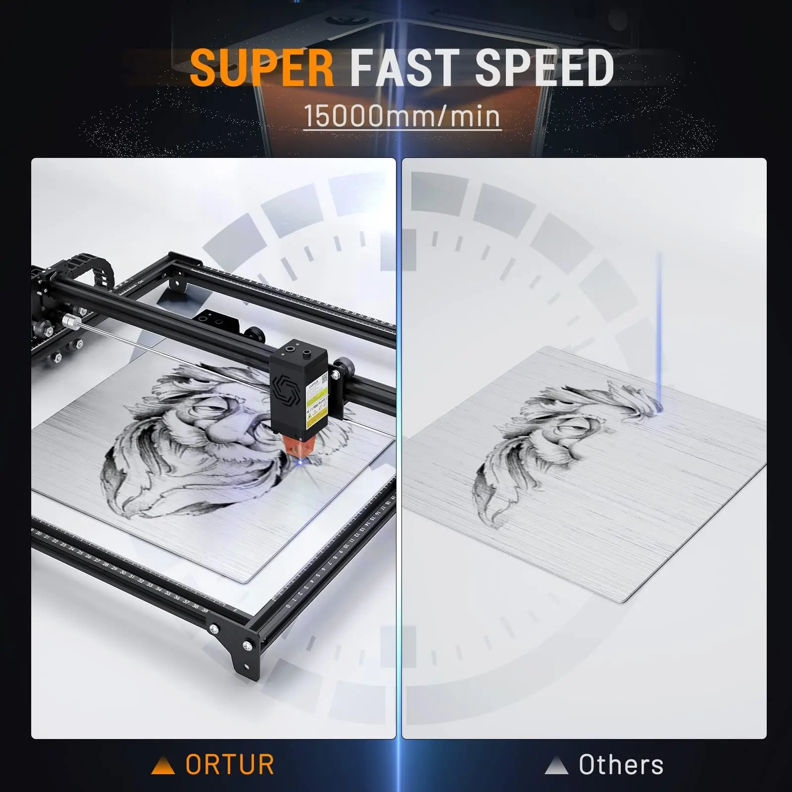 ORTUR Laser Master 2 Pro S2 LU2-10A Лазерный гравер 10000 МВт Выходная мощность Резак 0,05*0,1 мм Лазерный гравировальный станок для дерева и металла