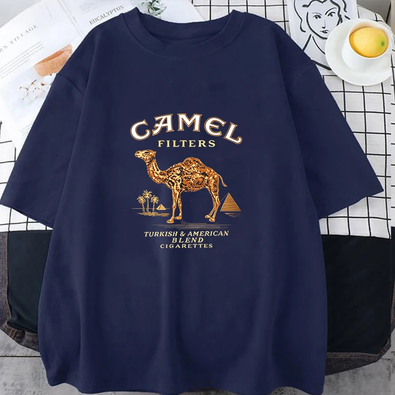 Camel Cigarette Pyramid Classic Graphics Men Women T-Shirt 2026 New American Style Tough Fashion Unisex Shirt Loose Casual Tees