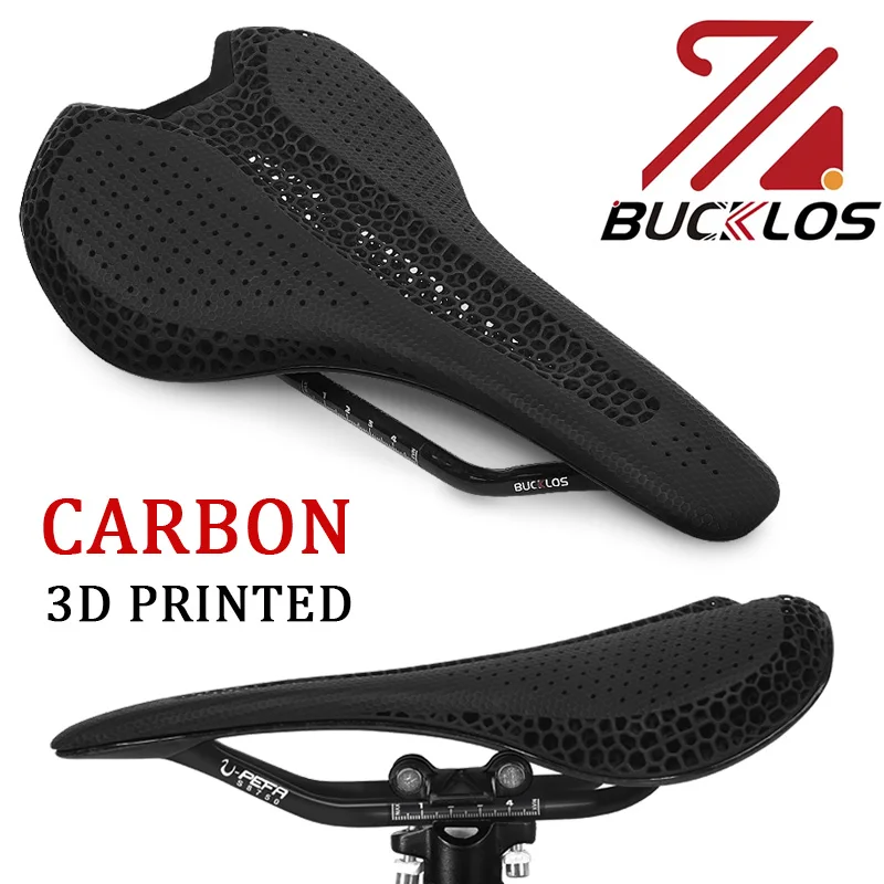 BUCKLOS Bike Saddle High Strength Carbon Bicycle Seat Anti-Vibration Mtb Honeycomb Cushion Non-slip Mountain Road Cycling Saddle