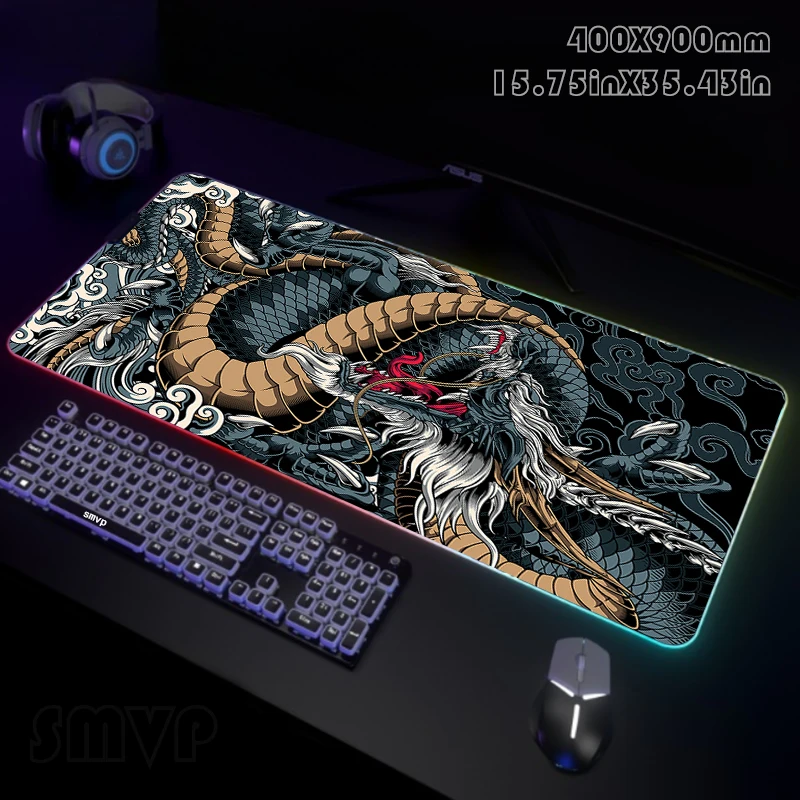 

Большие Настольные Коврики для компьютера, размер XXL, RGB, дизайн 90x4, 0 см, Подсветка клавиатуры, светящиеся коврики для мыши