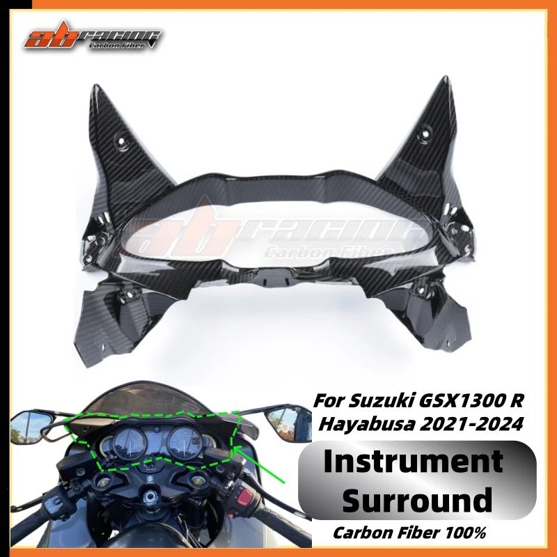 

Motorcycle Instrument Surround Fashion Fairing For Suzuki GSX1300 R Hayabusa 2021-2024 Full Carbon Fiber 100% Twill Forged