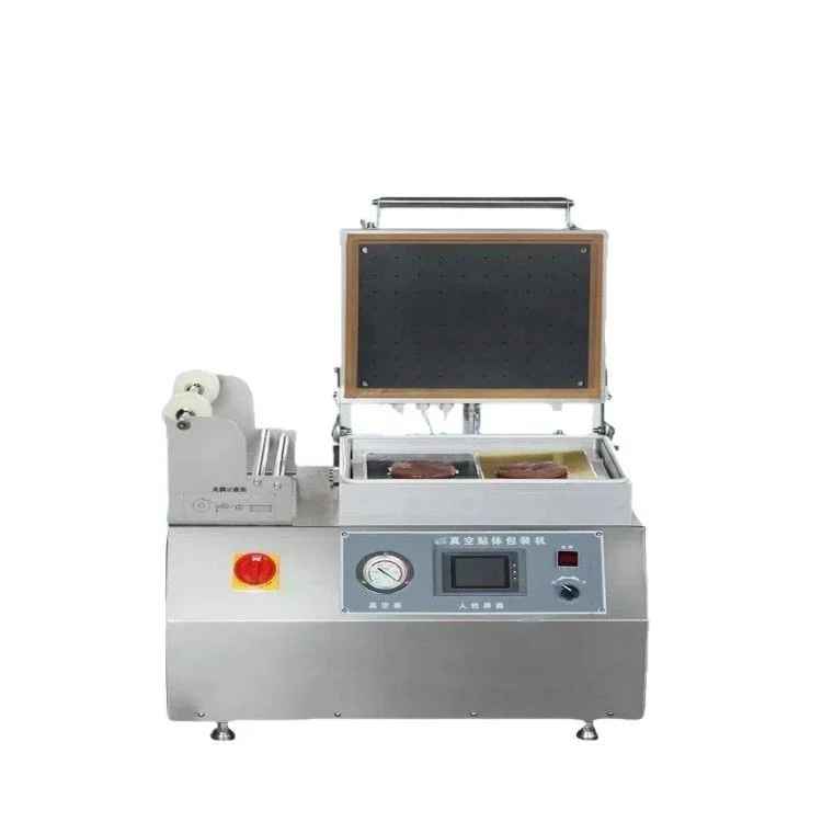 Electric Automatic Vacuum Paste Machine Salmon Laminating & Fresh Meat Steak Seafood Lock Fresh Packaging Electric-Driven