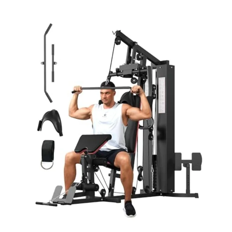 Home Gym Equipment Machine, Workout Machine with 150LBS Weight Stack