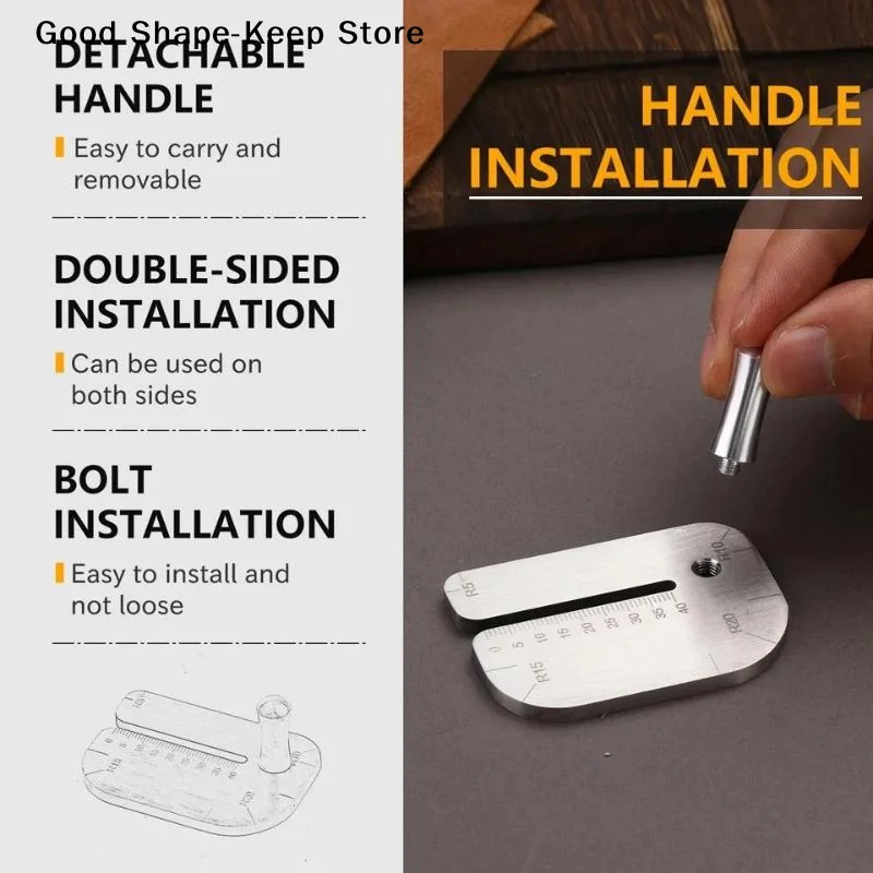 dailyLeather Working Stitching Punch Aid Plate Prong Pull Up Punch Support for Accurate Handmade Wallet Belt Repair