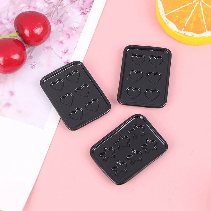 1/12 casa de bonecas em miniatura acessórios mini placa casa de bonecas bandeja de cozimento em miniatura