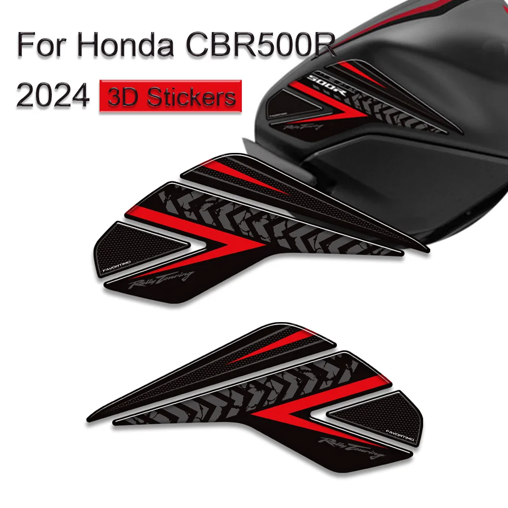 

Motorcycle Protector Tank Pad Side Grips Gas Fuel Oil Kit Knee 3D Stickers Decals For Honda CBR500R CBR 500 R 500R 2024